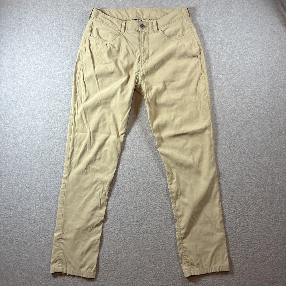 North Face Beige Nylon Performance Pants Mens Sz 32 (32x31) Stretch Hiking